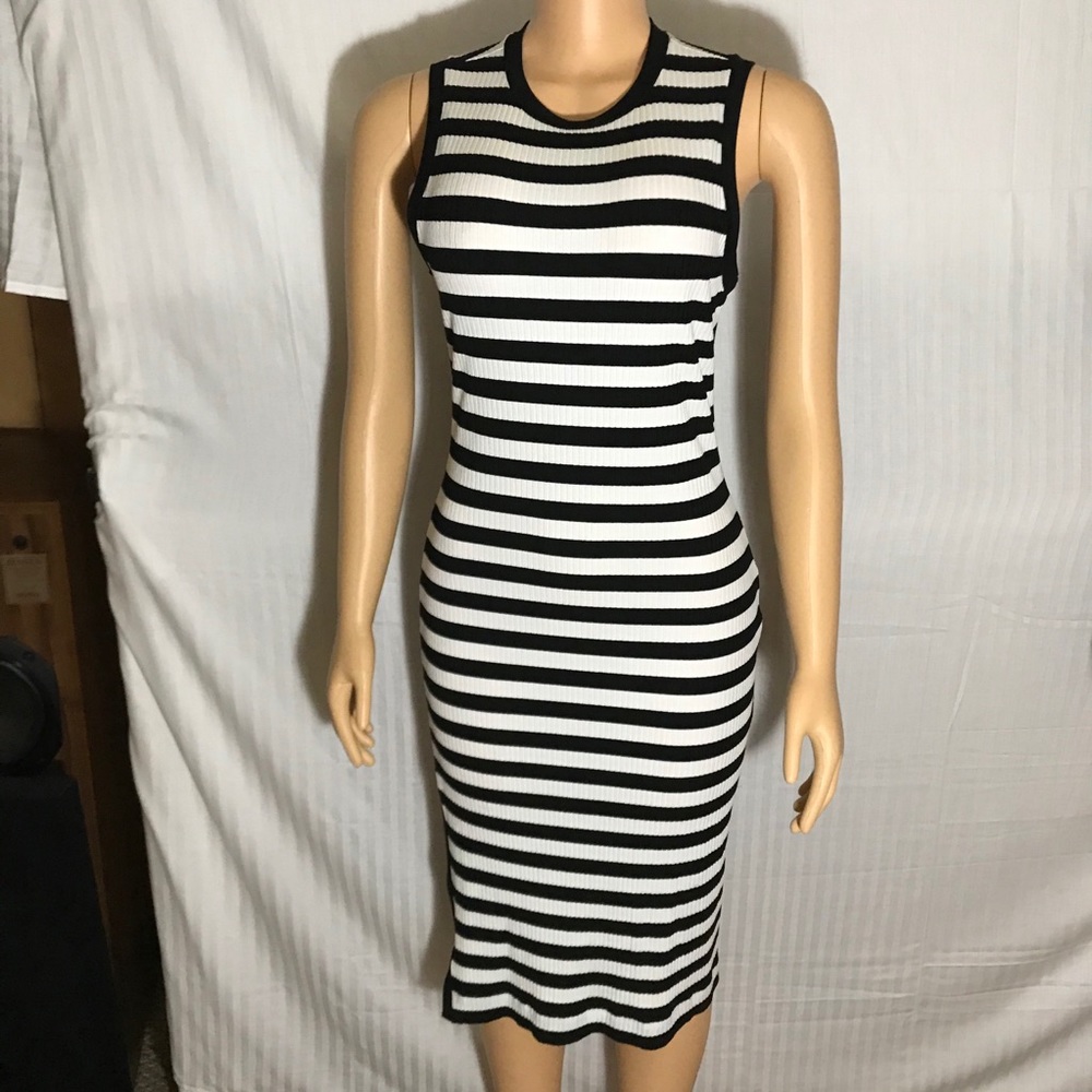 Striped Susana Monaco Midi Dress
